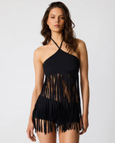 WHAT A STUD BIKINI TOP BLACK