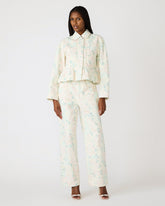 SLOAN FLORAL JACKET PEACH BEIGE