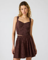DIXIE KNIT TOP WALNUT
